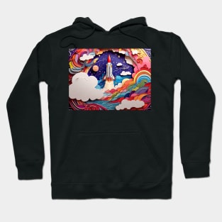 Celestial Ascent: A Coloring Adventure (140) Hoodie